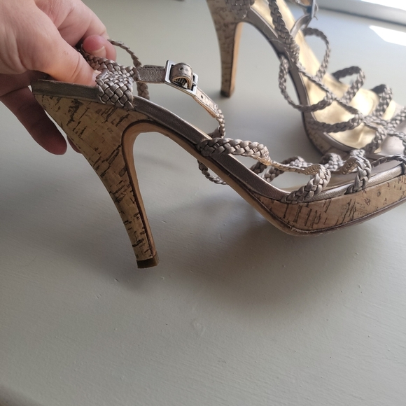 DaniBlack, Platform Metallic Sandal, 81/2M - Picture 5 of 5